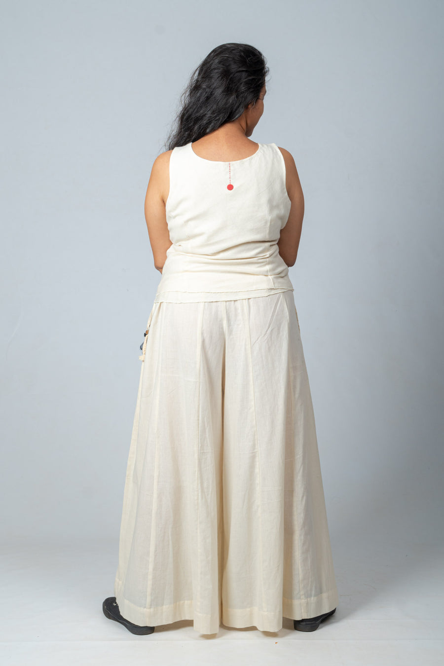 English Blue Palazzo Pants For Women | Shop online from सादा /SAADAA